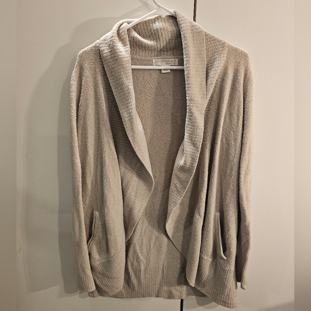 Barefoot Dreams Womans XS/S Tan Cardigan Sweater